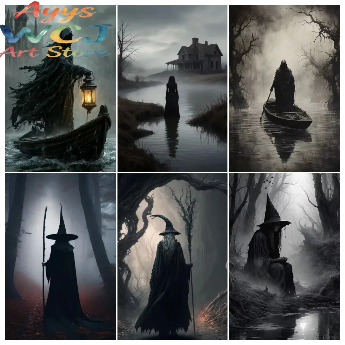 Photography Dark - 다크 아카데미아 아트 마녀 악마 포스터