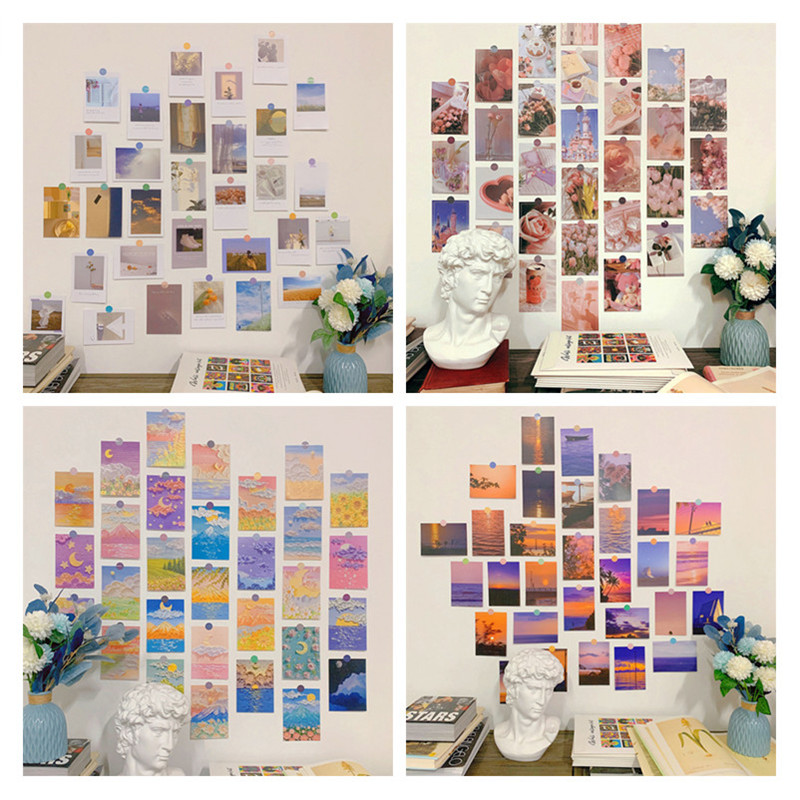 Photography Background - 30Pcs 로맨틱 아트 포스터 스티커 사진
