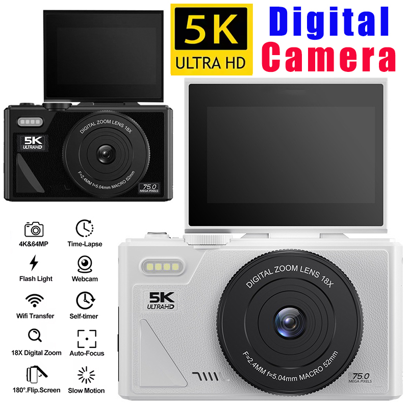 Photography Nature Images - 75MP 디지털 캠 사진 카메라 3.0인치