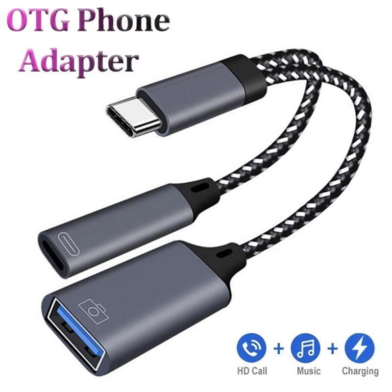 Tethering Cable Usb - 2 in 1 타입 C OTG