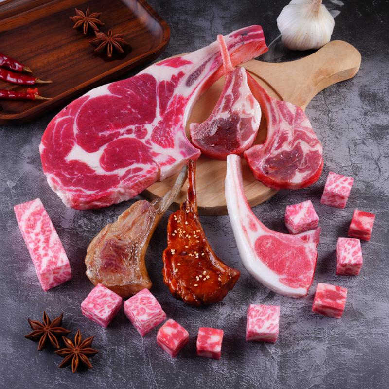 Photography Food - 인공 대형 실물 같은 생뼈 스테이크,