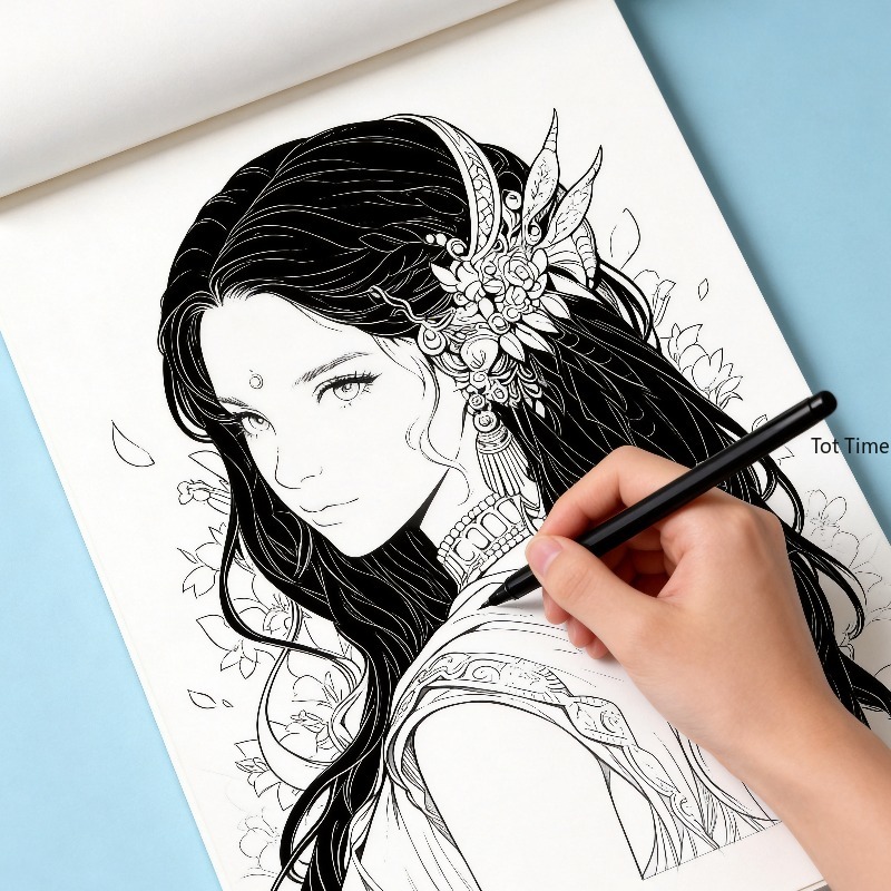 Photography Book - 성인들을 위한 손으로 그린 책으로, 마음을