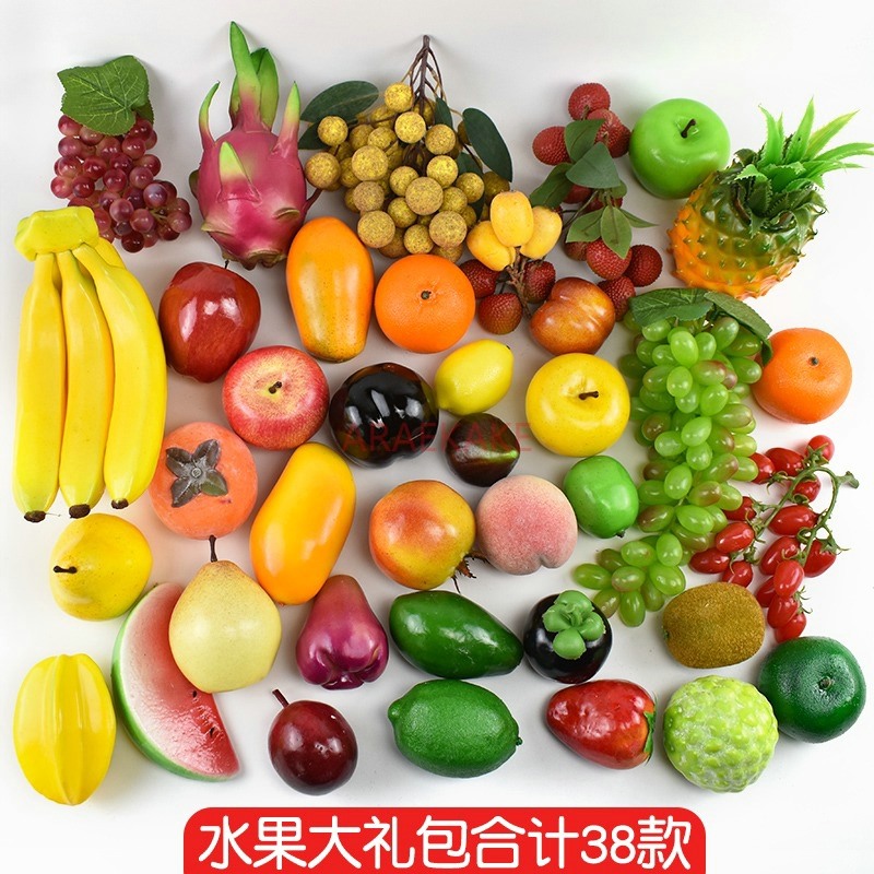 Photography Food - 38개의 시뮬레이션 과일 모형, 플라스틱 가짜