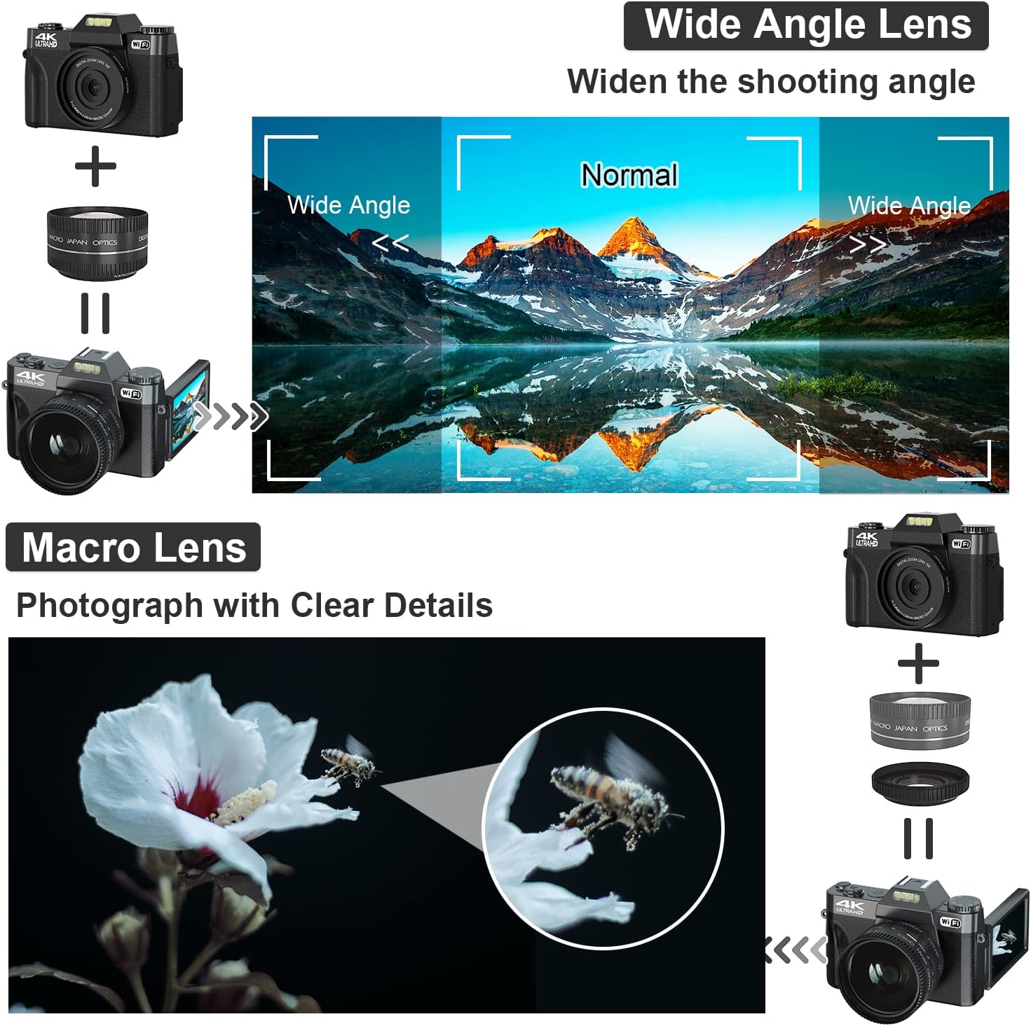 컴팩트 디지털 사진 카메라 4K WIFI 웹캠 빈티지  - Photography Nature Images 리뷰 및 가격