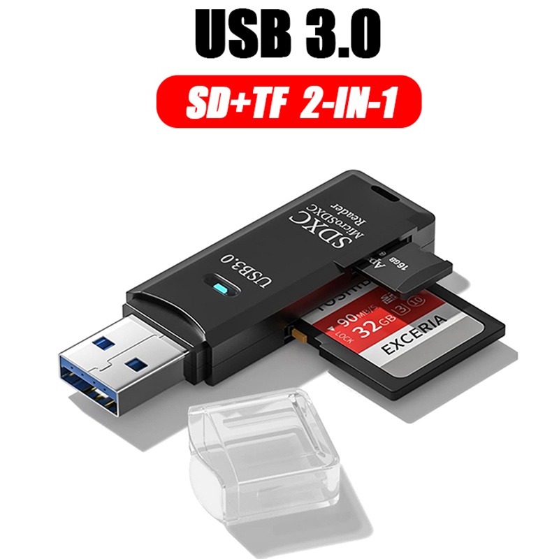 2 in 1 USB 3.0 카드 리더 휴대용 마이크로  - Tethering Cable Usb 리뷰 및 가격