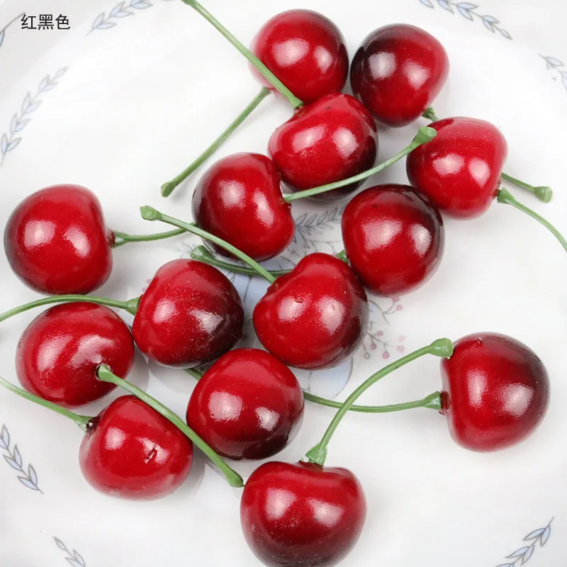 30Pcs 가짜 체리 시뮬레이션 체리 장식 공예 인공  - Photography Food 리뷰 및 가격