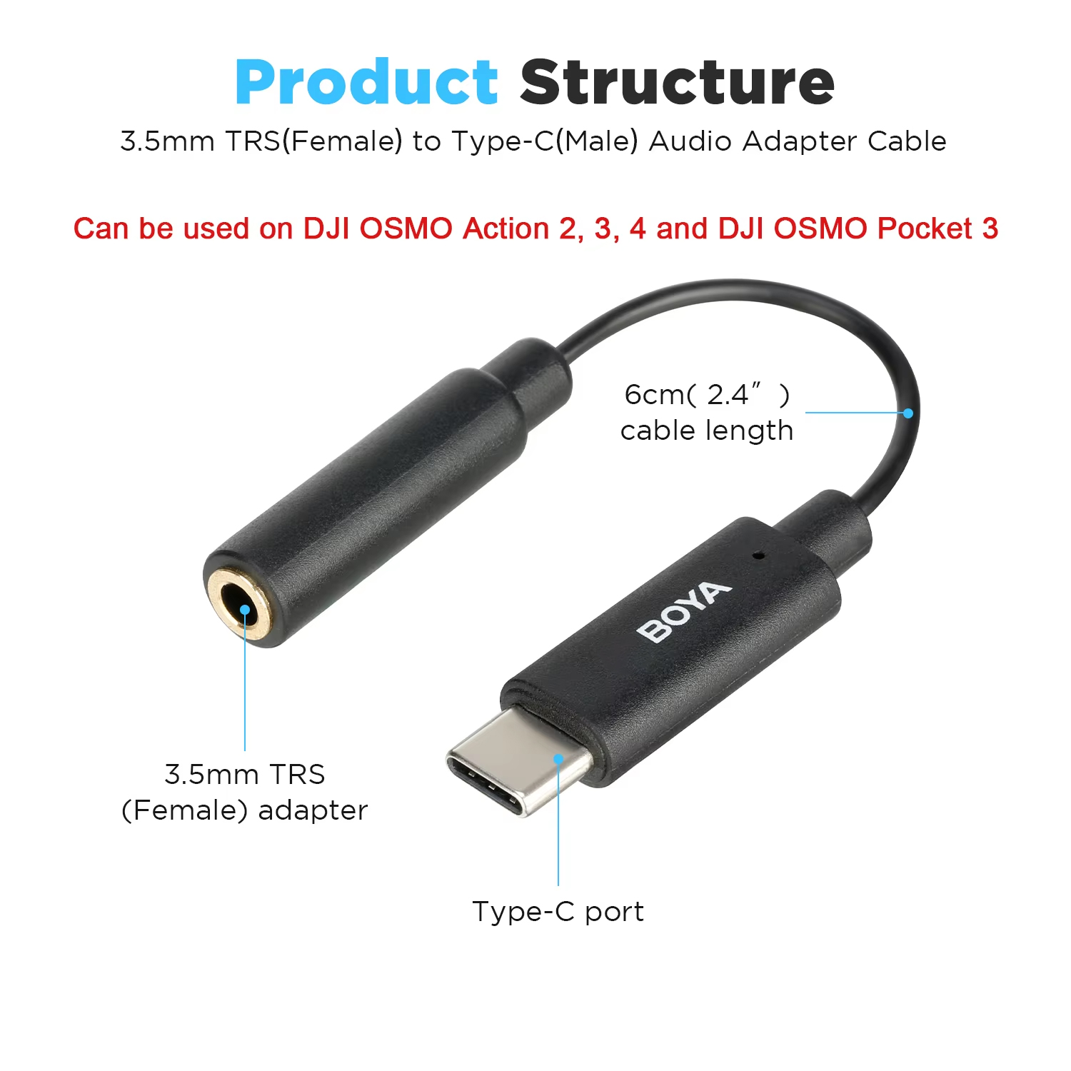 BOYA BY-K4 3.5mm TRS (암)에서 타입- - Tethering Cable Usb 리뷰 및 가격