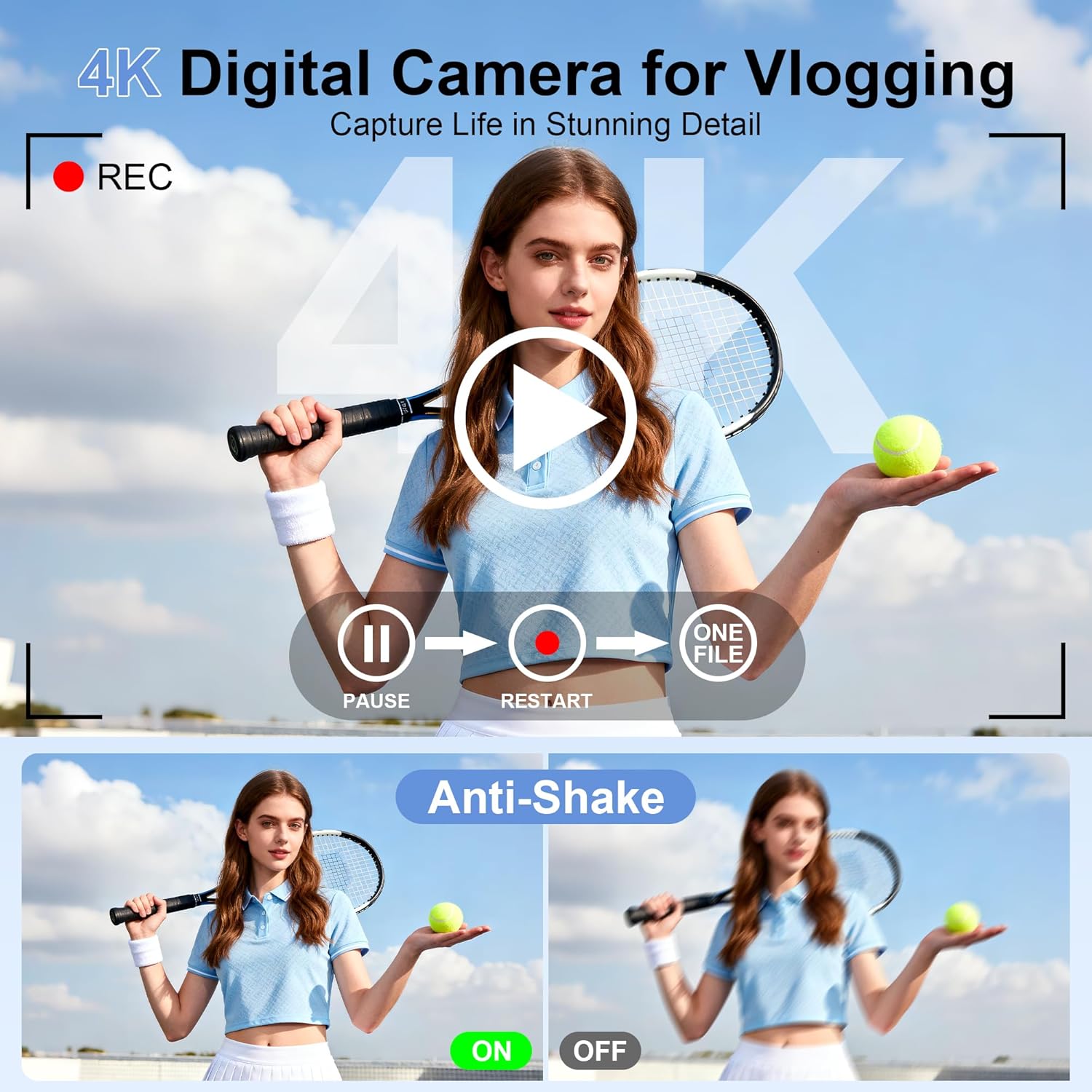 4K HD 디지털 카메라 (사진 촬영용) 12배 광학  - Photography Natural Lighting 리뷰 및 가격