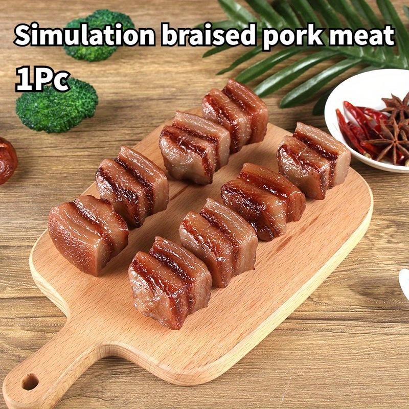 1개 PVC 시뮬레이션 돼지 뱃살 돼지고기 조림 음식  - Photography Food 리뷰 및 가격