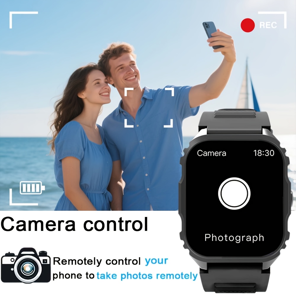 스마트 워치, 1.84인치 대형 사각형 화면, 멀티 스 - Photography Sport 리뷰 및 가격