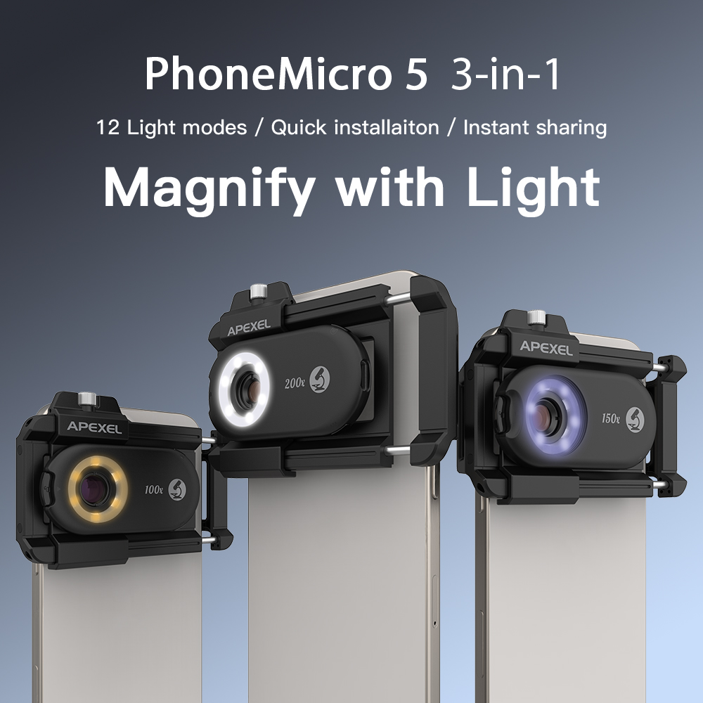 APEXEL 100X/150X/200X 현미경 쥬얼리  - Photography Kit Vivo X200 Pro 리뷰 및 가격