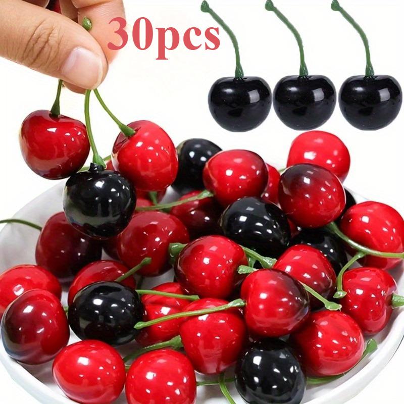 30Pcs 가짜 체리 인공 과일 모델 시뮬레이션 체리  - Photography Food 리뷰 및 가격