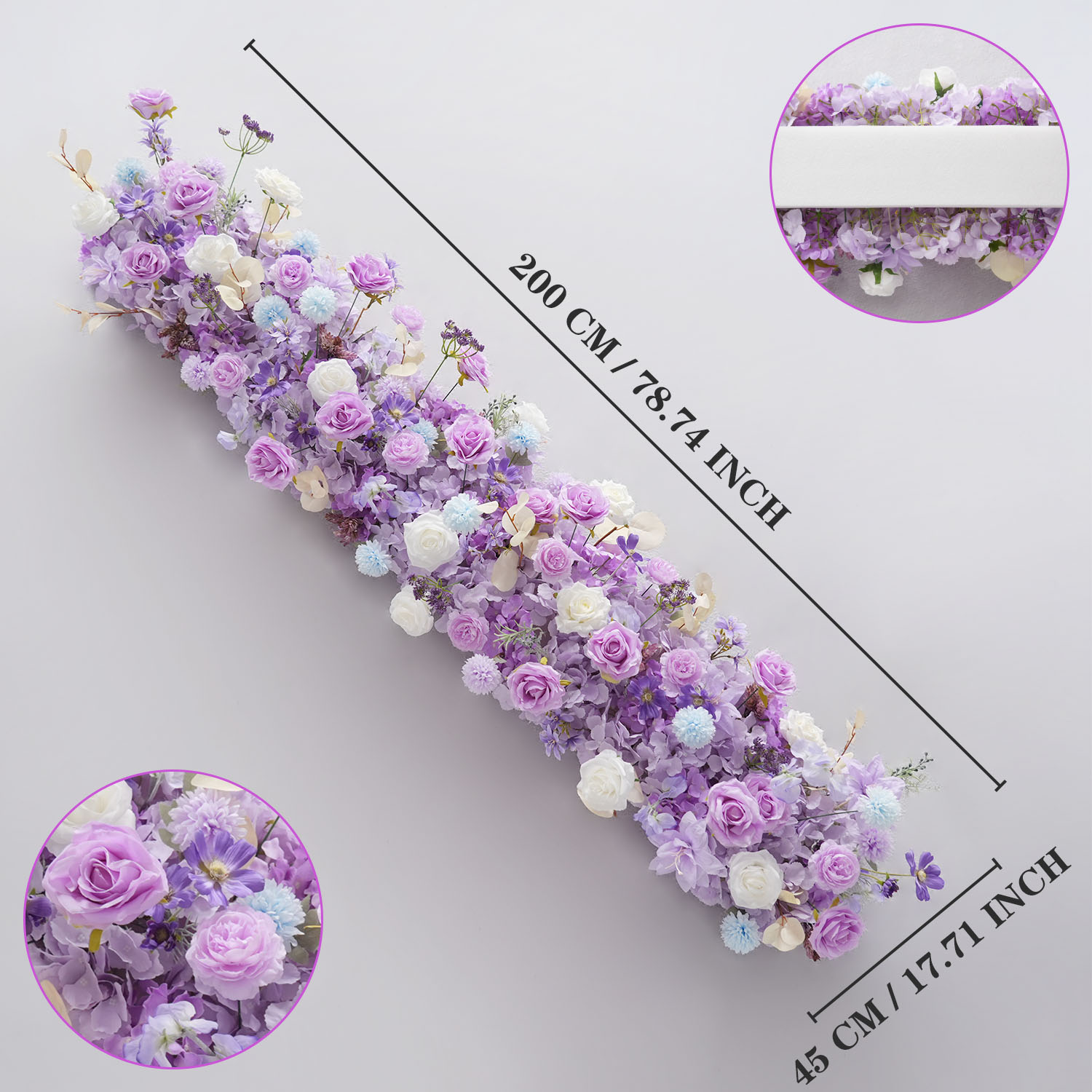 Uflower 보라색 인공 꽃 웨딩 장식 200/100 - Photography Graduation 리뷰 및 가격