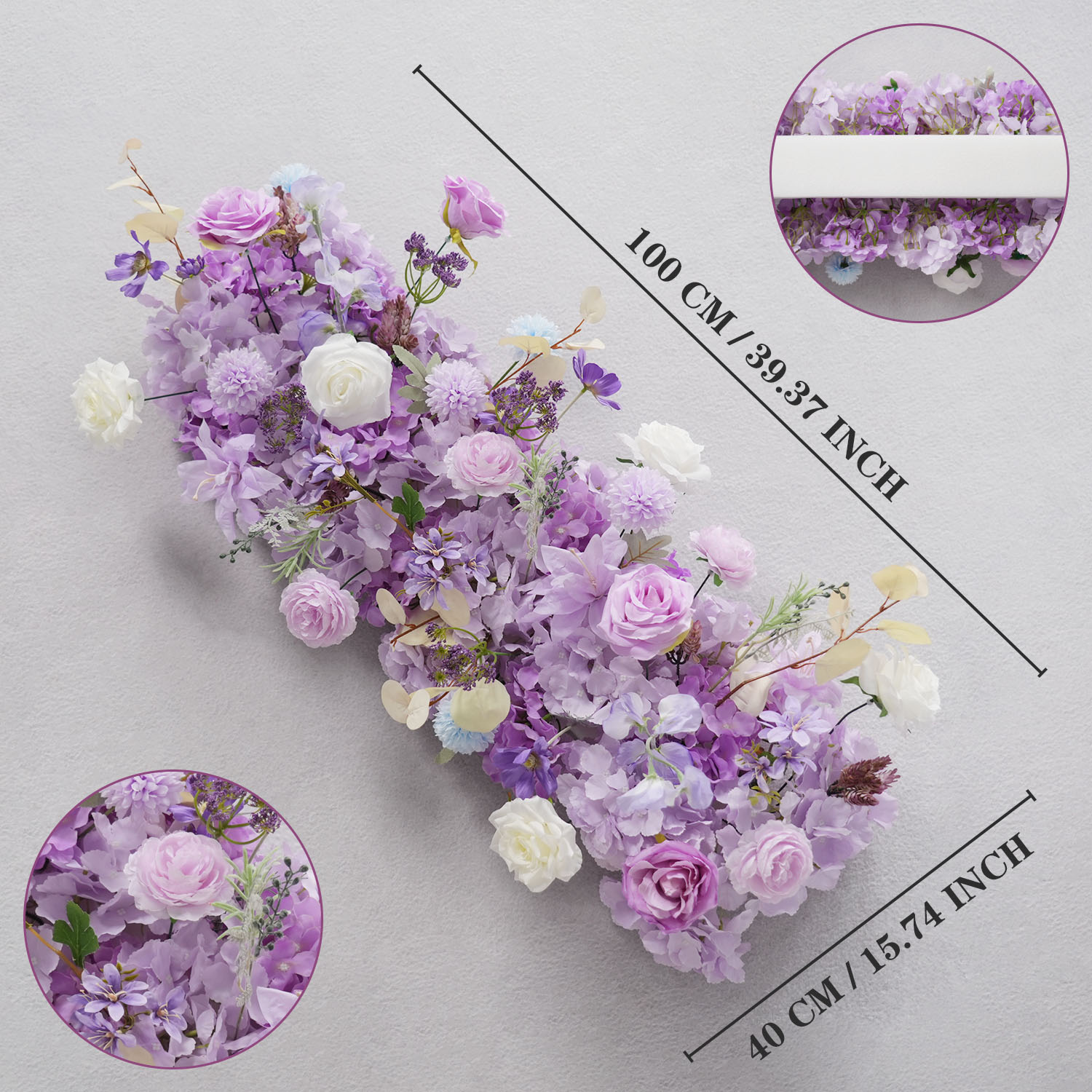 Uflower 보라색 인공 꽃 웨딩 장식 200/100 - Photography Graduation 리뷰 및 가격