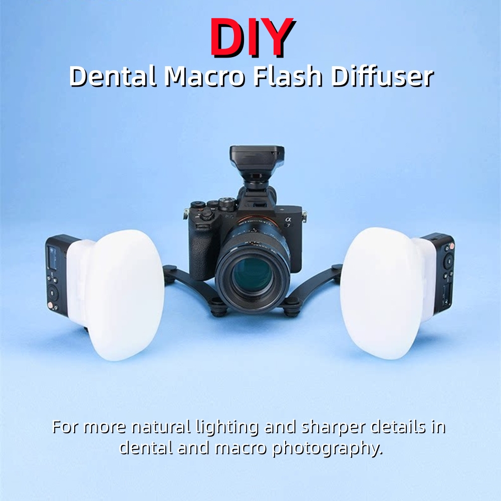 2pcs 실리콘 소프트박스 치과용 매크로 플래시 디퓨저 - Photography Natural Lighting 리뷰 및 가격