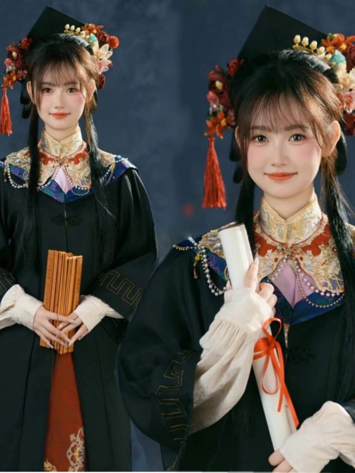 새로운 중국 스타일 스튜디오 사진 촬영 명나라 한푸 여 - Photography Graduation 리뷰 및 가격