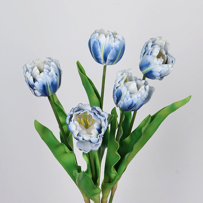 61CM 인조 앵무새 튤립 PU 소재 웨딩 신부 부케  - Photography Graduation 리뷰 및 가격