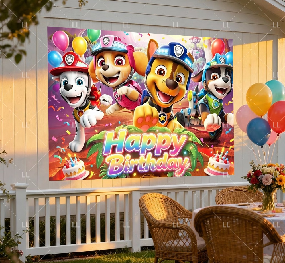 Paw Patrol 용감한 공룡 섬 테마 배경 어린이  - Photography Sport 리뷰 및 가격